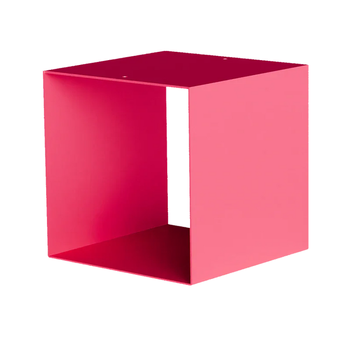 KETT basis Beistelltisch in Würfelform, pink, modernes minimalistisches Design