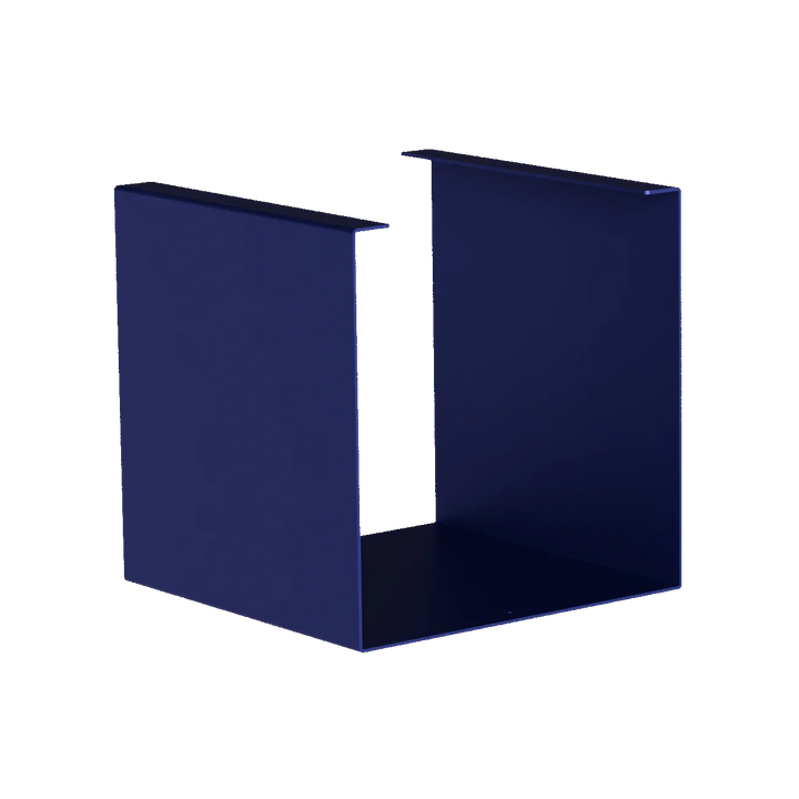KETT Regalwürfel navy blau, modernes Metallregal, minimalistisches Design