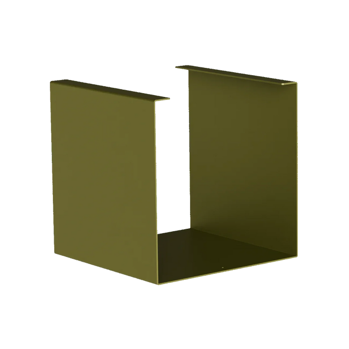 KETT Kette Reseda grün Regal-Modul aus Metall, modernes Design, auf schwarzem Hintergrund