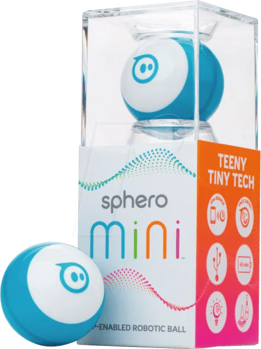 Sphero Mini blaue Roboterkugel in Verpackung, App-gesteuertes Lernspielzeug