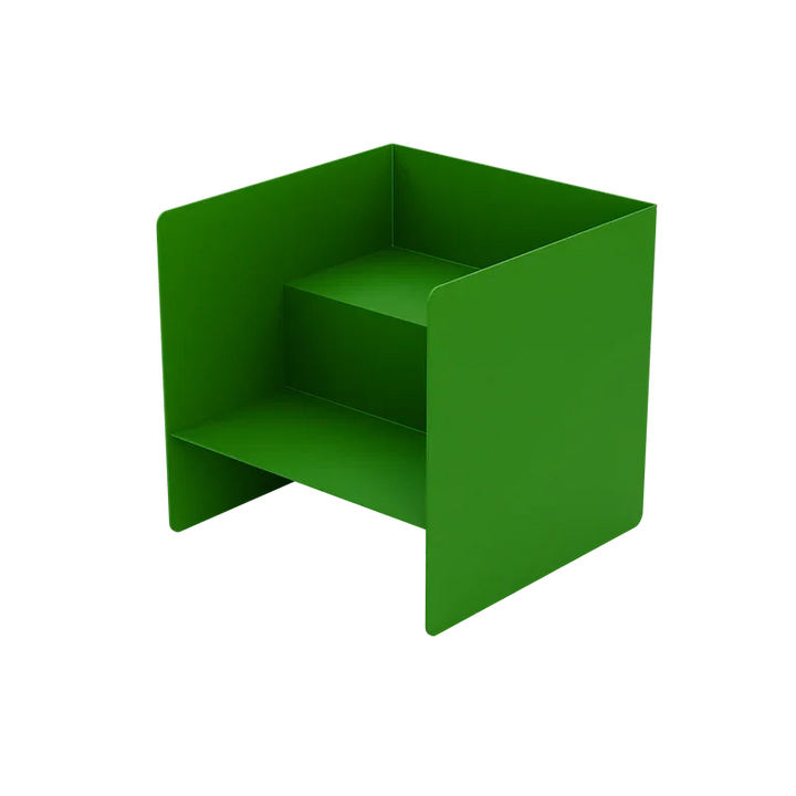 Grüner Buchhalter Organizer aus Metall mit Stufen-Design, Büro Zubehör